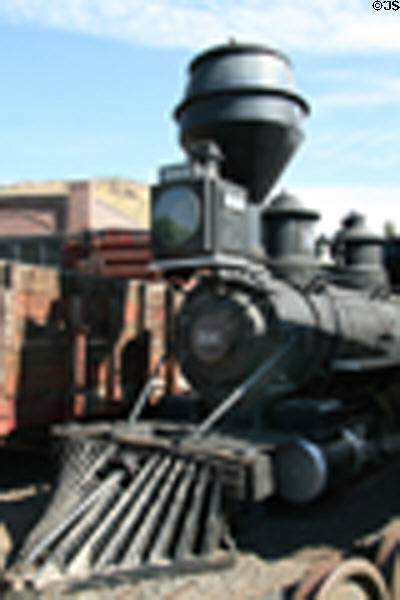Denver Leadville & Gunnison (DL&G) 2-8-0 steam locomotive #191 (1880) built by Baldwin at Colorado Railroad Museum. CO.