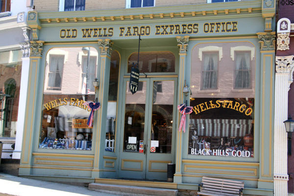 Old Wells Fargo Express Office at north end of Main Street. Central City, CO.
