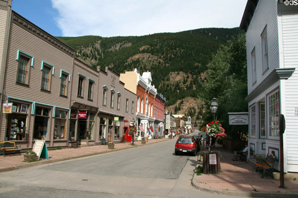 Streetscape along 6th Street. Georgetown, CO.