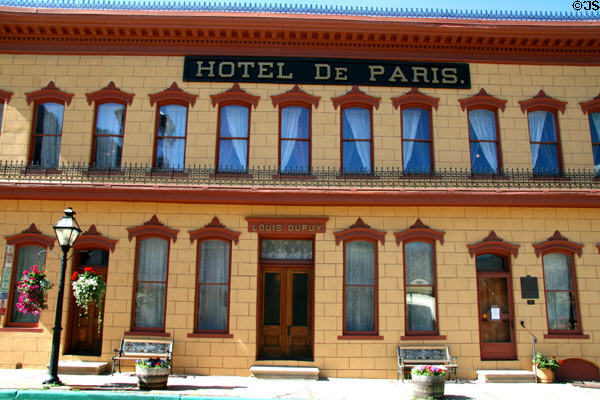 Hotel de Paris by Louis Dupuy (1875) (409 6th St.). Georgetown, CO. On National Register.