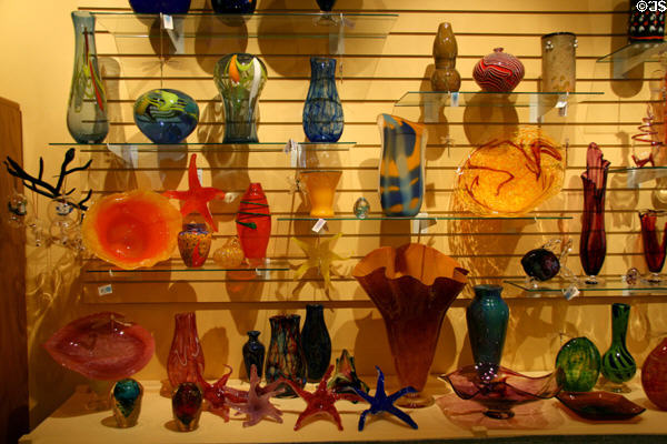 Art glass in shop on 6th Street. Georgetown, CO.