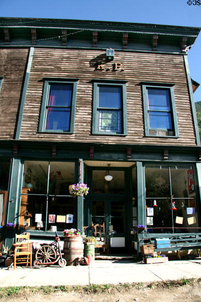 K.P. (Knights of Pythias) building on Main Street. Silver Plume, CO.