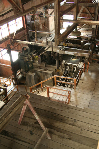 Various ore milling machines inside Argo Gold Mine & Mill. Idaho Springs, CO.