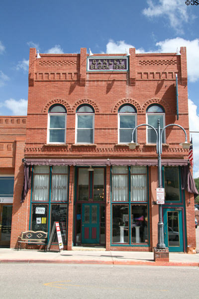 Canley Block (1899) (151 E. Bennett Ave.) now Independence Hotel. Cripple Creek, CO.
