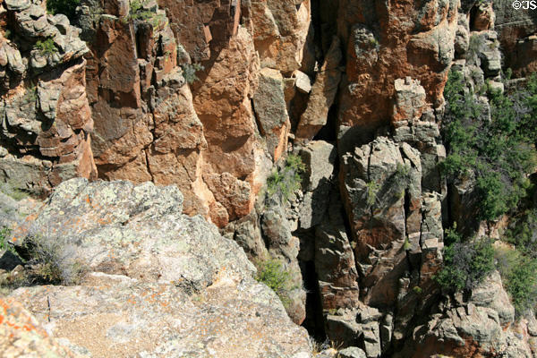 Rock colors at Gunnison National Park. CO.