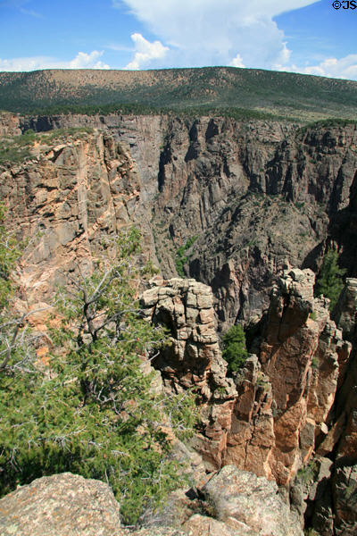 Pinnacles in canyon at Gunnison National Park. CO.