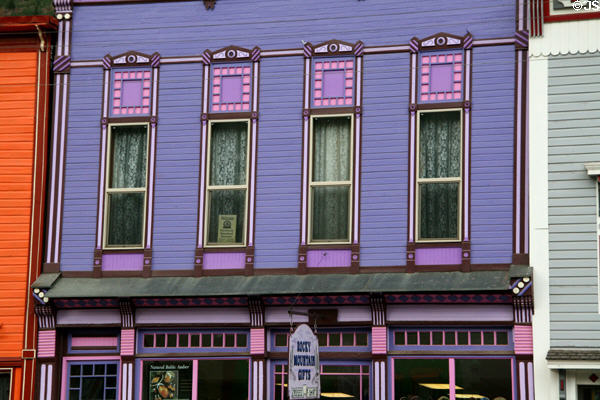 St. Julien Restaurant building (1884) purple (1237 Greene St.). Silverton, CO.