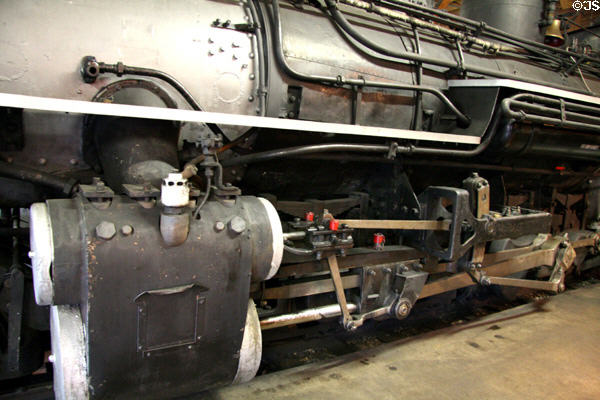 Drive piston of Steam locomotive #476 at Durango & Silverton Railroad Museum. Durango, CO.
