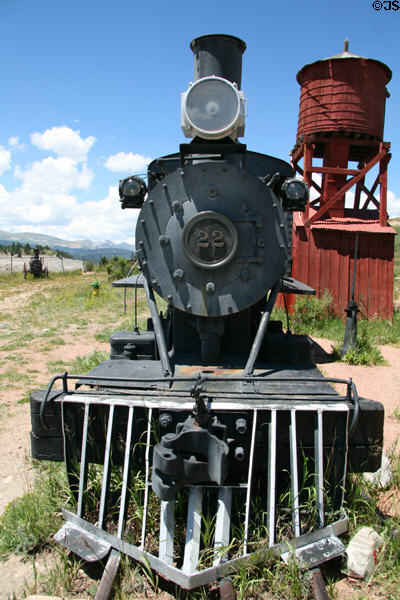 Porter Mogul steam locomotive # 22 (1914) built by H.K. Porter Co., Pittsburgh at South Park City. Fairplay, CO.