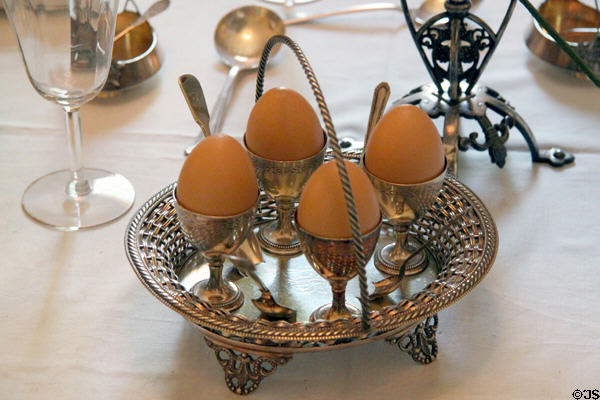 Egg cups at McAllister House Museum. Colorado Springs, CO.