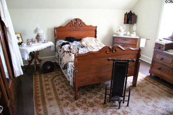Bedroom at McAllister House Museum. Colorado Springs, CO.