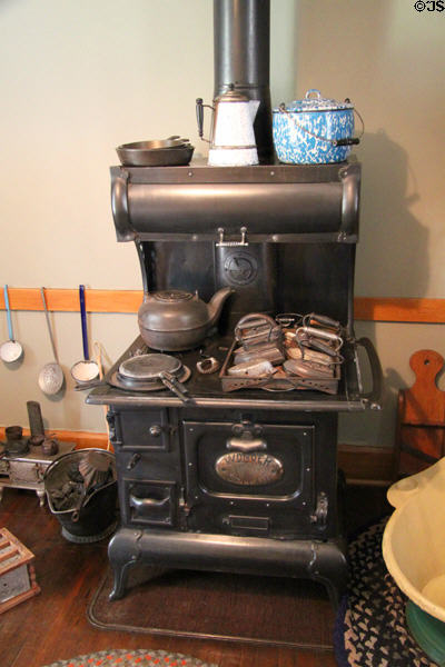 Wonder cast iron stove from St. Clair at McAllister House Museum. Colorado Springs, CO.