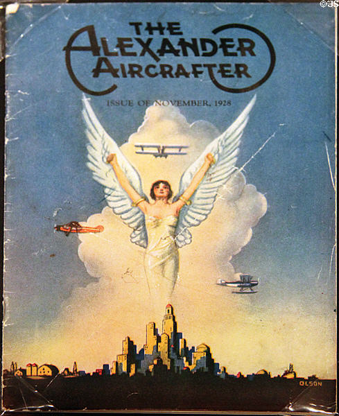Alexander Aircraft brochure (Nov., 1928) at Colorado Springs Pioneers Museum. Colorado Springs, CO.