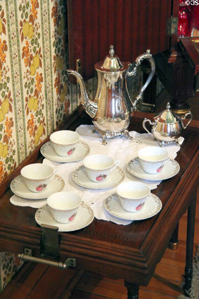 Coffee service at Miramont Castle. Manitou Springs, CO.