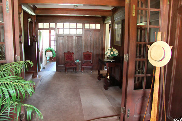 Entrance hall of Orchard House at Rock Ledge Ranch Historic Site. Colorado Springs, CO.