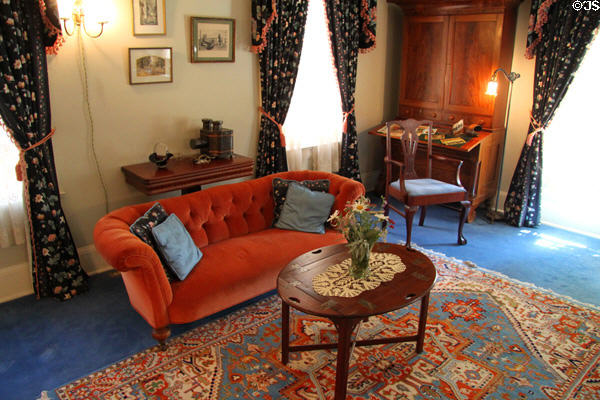 Parlor at Orchard House at Rock Ledge Ranch Historic Site. Colorado Springs, CO.