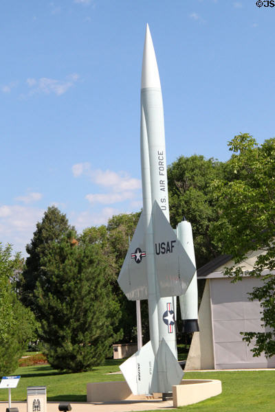 Boeing CIM-10A Bomarc surface-to-air missile (1960) at Peterson Air & Space Museum. Colorado Springs, CO.