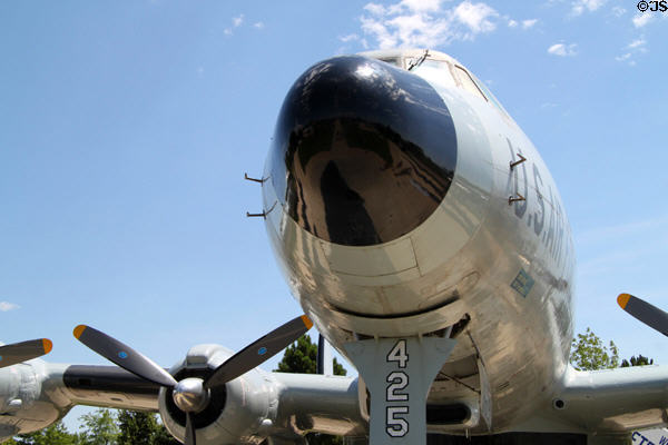 Nose of Lockheed EC-121T Warning Star Constellation (1953) at Peterson Air & Space Museum. Colorado Springs, CO.