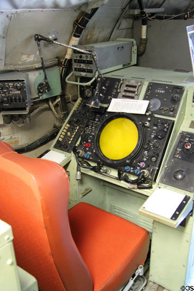 radar console in Lockheed EC-121T Warning Star Constellation (1953) at Peterson Air & Space Museum. Colorado Springs, CO.