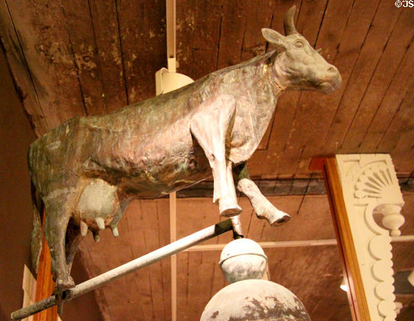 Cow weathervane at Santa Fe Trail Museum. Trinidad, CO.
