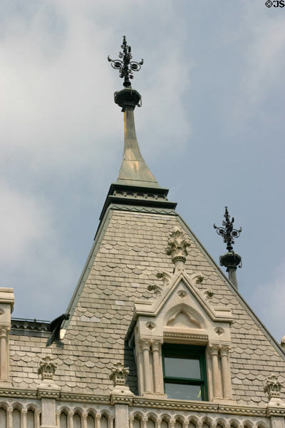 Pyramidal roof of Connecticut State Capitol. Hartford, CT.