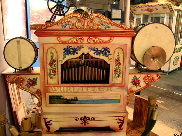 Wurlitzer organ at New England Carousel Museum. Bristol, CT.