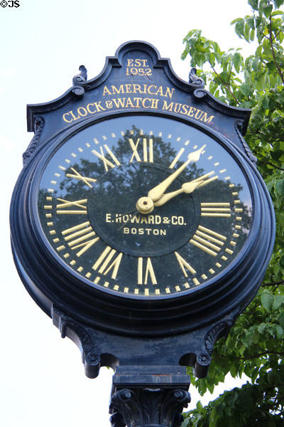 Street clock by E. Howard & Co. of Boston at American Clock & Watch Museum. Bristol, CT.