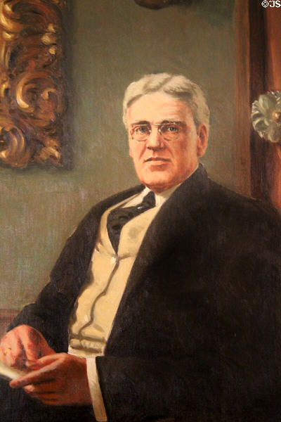 Portrait of Alfred Atmore Pope (c1920s-30s) by Arthur Pope at Hill-Stead Museum. Farmington, CT.