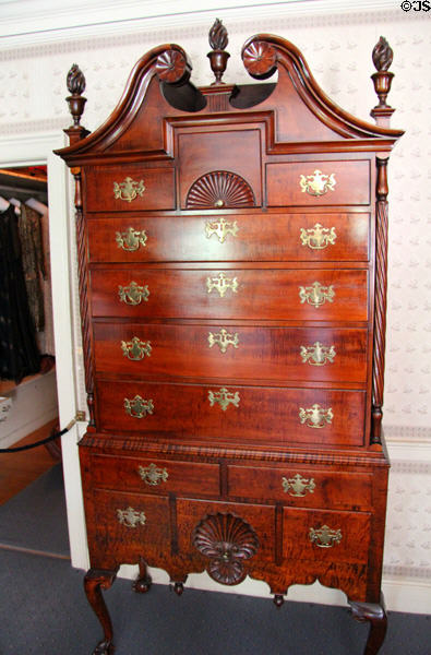 Tall chest of drawers (c1890s) from New England at Hill-Stead Museum. Farmington, CT.