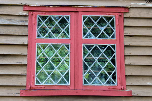 Leaded windows of Stanley-Whitman House. Farmington, CT.