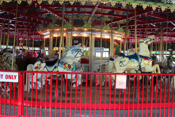 Bushnell Park Carousel (1914) carved by Solomon Stein & Harry Goldstein in Coney Island style. Hartford, CT.