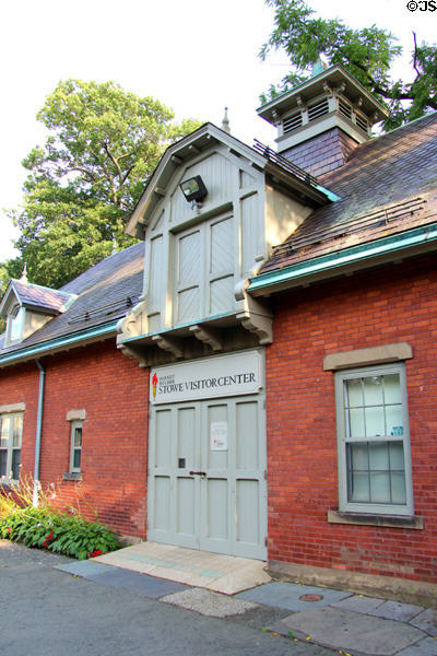 Harriet Beecher Stowe Visitor Center in heritage carriage house. Hartford, CT.