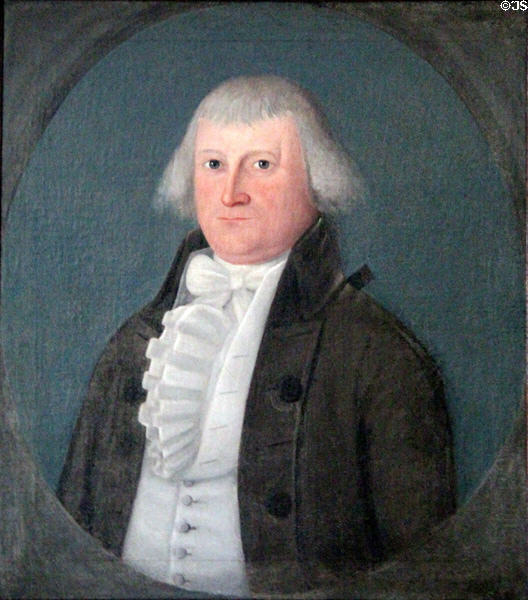 Portrait of James Bull (1798) by Joseph Steward at Butler-McCook House Museum. Hartford, CT.
