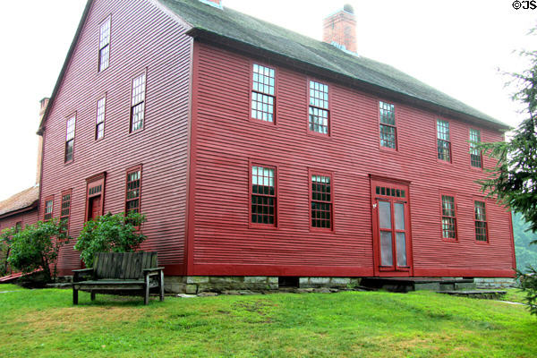 Nathan Hale Homestead Museum (1776) home of American Revolutionary patriot Nathan Hale. Coventry, CT.