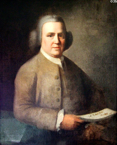 Portrait of Richard Hale (1746) at Nathan Hale Homestead Museum. Coventry, CT.