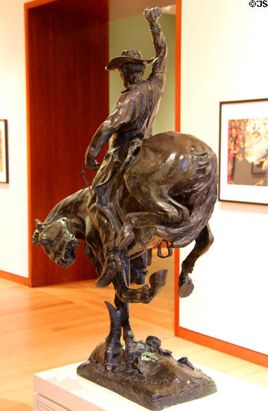 Indian Love Chase sculpture (1922, cast 1970) by Solon H. Borglum at New Britain Museum of American Art. New Britain, CT.