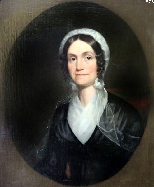 Portrait of Sophia Wolcott Ellsworth (after 1807) at Oliver Ellsworth Homestead Museum. Windsor, CT.
