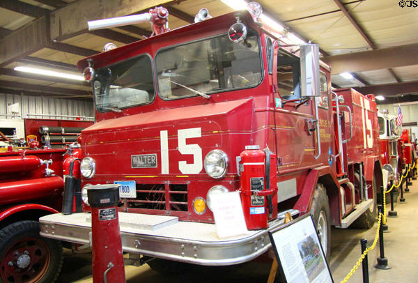 Walter airport crash truck (1967) from Pratt & Whitney Aircraft, East Hartford at Connecticut Fire Museum. East Windsor, CT.