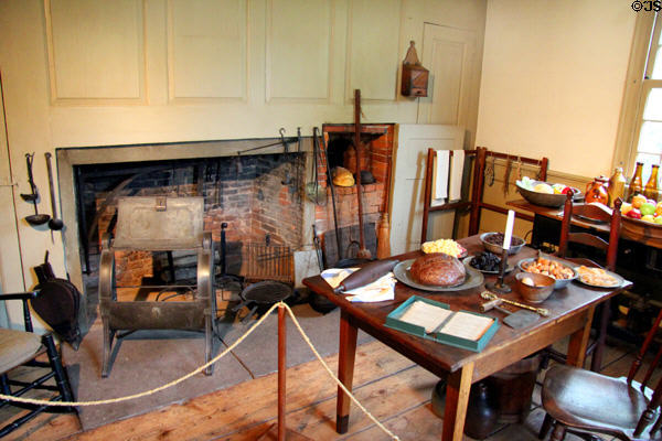 Kitchen at Isaac Stevens House. Wethersfield, CT.