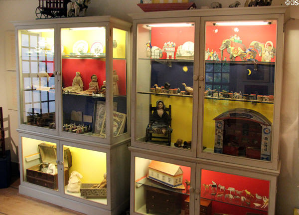 Antique toy collection at Isaac Stevens House. Wethersfield, CT.