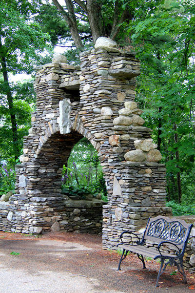 Fanciful gate at Gillette Castle State Park. East Haddam, CT.