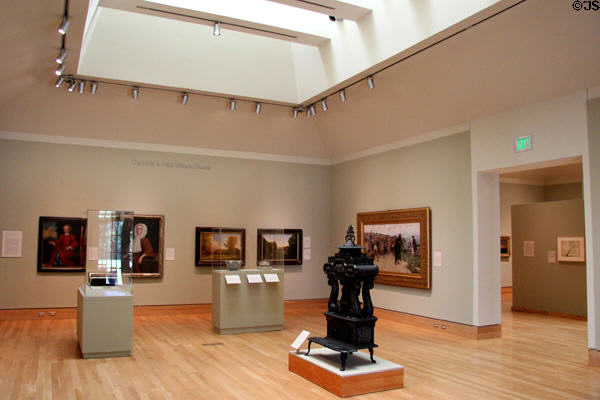 Gallery of new wing at Florence Griswold Museum. Old Lyme, CT.