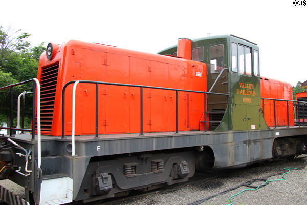 Valley Railroad Diesel electric locomotive 0900 (1947) by GE at Essex Steam Train. Essex, CT.