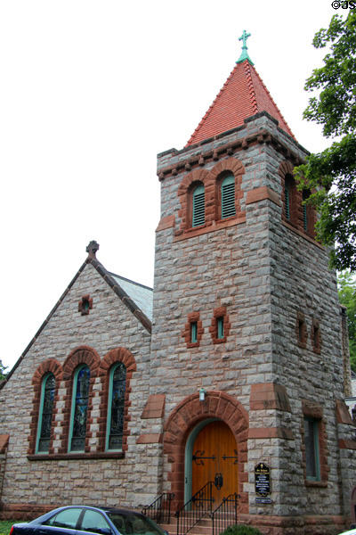 St John's Episcopal Church (1894) (Main St.). Essex, CT. Style: Victorian Romanesque.