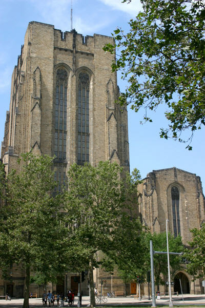 Payne Whitney Gymnasium (1932) (70 Tower Parkway). New Haven, CT. Style: Gothic. Architect: John Russell Pope.
