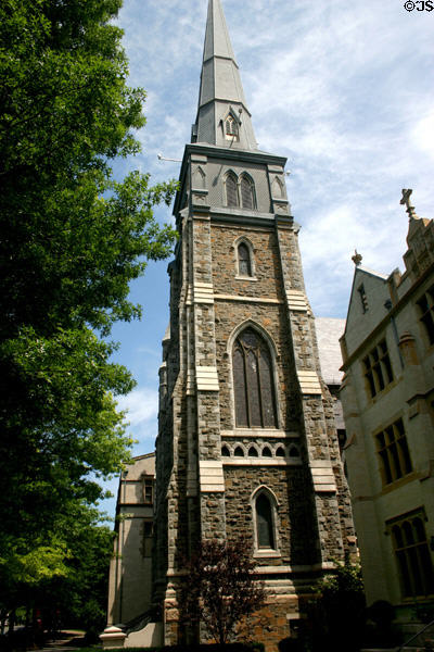 Church of St. Mary (1874) (5 Hillhouse Ave.). New Haven, CT. Style: Gothic.