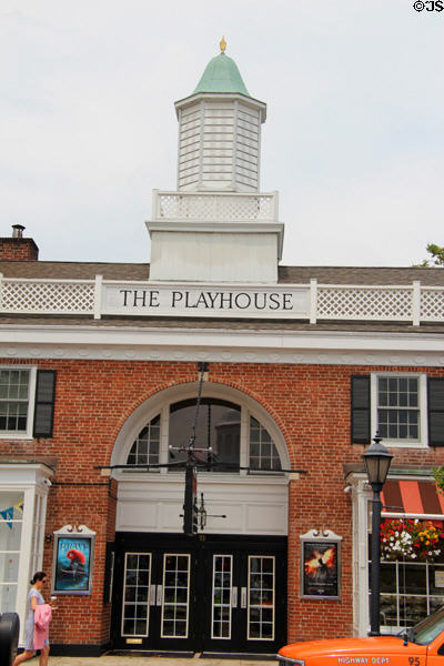 New Canaan Playhouse theater in town. New Canaan, CT.