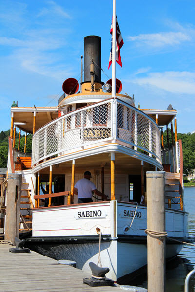Sabino steamboat (1908) from Maine at Mystic Seaport. Mystic, CT.