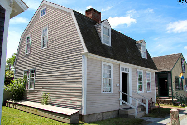 Burrows House with hipped roof at Mystic Seaport. Mystic, CT.