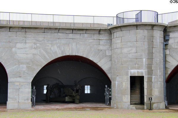 Fort Trumbull gun emplacements. New London, CT.